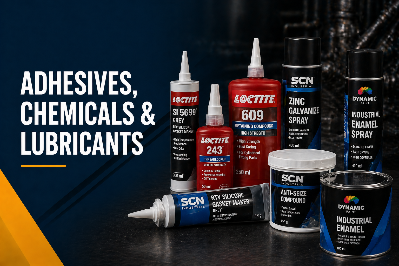 Adhesives, Chemicals & Lubricants